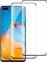 2 Pack Huawei P40 Screenprotector Glazen Gehard  Full Cover Volledig Beeld Tempered Glass