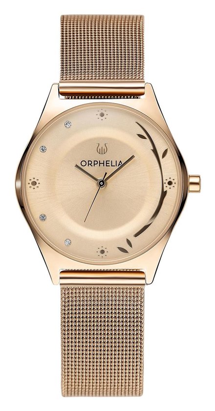 Orphelia Opulent Chic OR15700 Horloge - Staal - Goudkleurig - Ø 33 mm