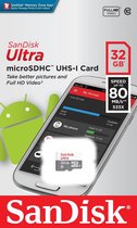 SanDisk Micro SD 32 GB Geheugenkaart - Klasse 10