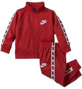 Nike - Block Taping Tricot Set - Kinderen - Rood - Wit - Maat 86