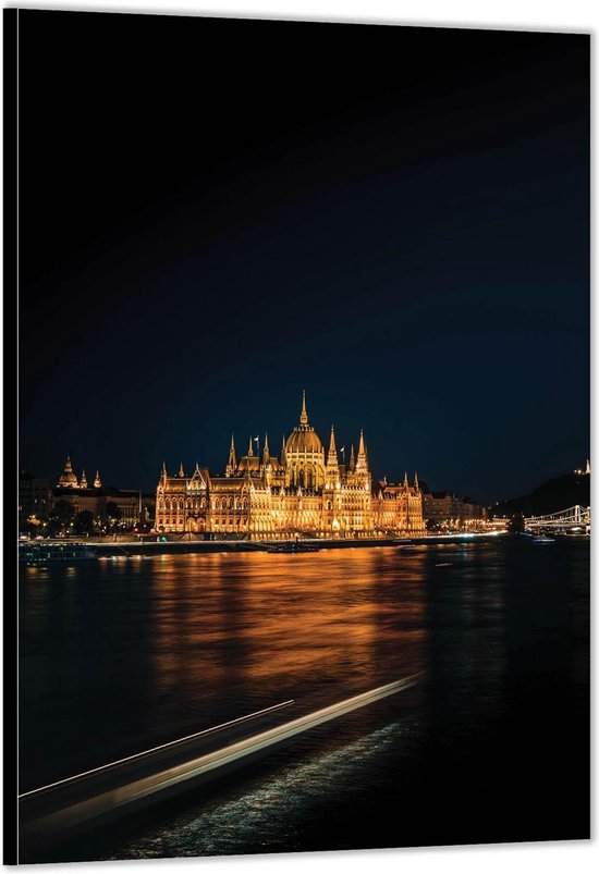 Dibond -The Shoes On The Danube Bank - Budapest - Foto op Aluminium (met ophang)