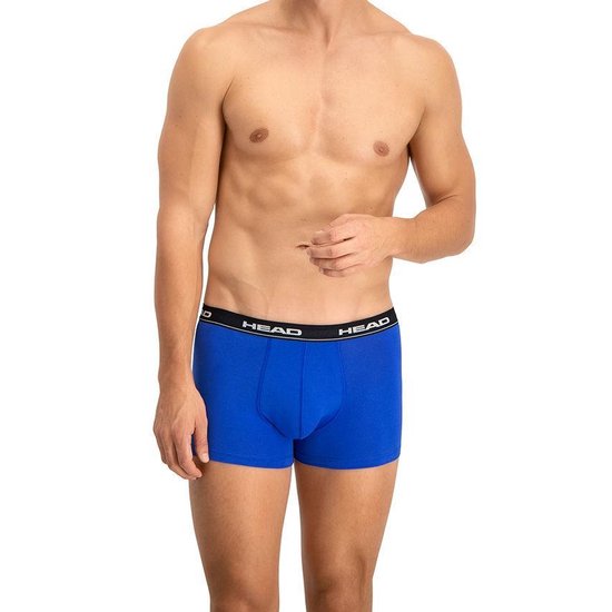 HEAD Boxershort Heren HEAD BASIC BOXER 2P Blue Black bol