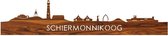 Skyline Schiermonnikoog Palissander hout - 120 cm - Woondecoratie design - Wanddecoratie - WoodWideCities
