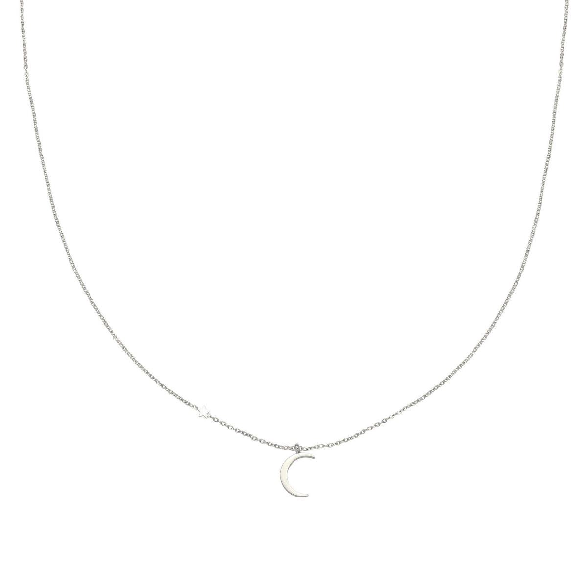 Yehwang Ketting maan ster zilver