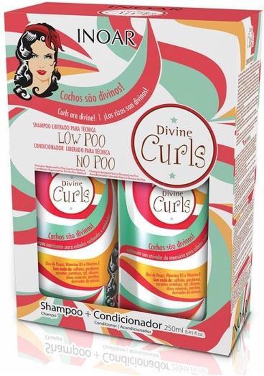 Inoar Divine Curl shampoo en conditioner ( 2 x 250 ml )