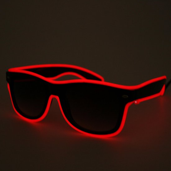 LED Bril Rood - Lichtgevende Bril - Bril met LED verlichting - Bril met  Licht -... | bol.com