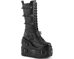 DemoniaCult - SWING-327 Plateau Laarzen - US 12 - 42 Shoes - Zwart