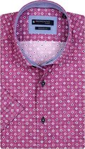 Giordano Korte mouw Overhemd - 106837RF Rose (Maat: L)
