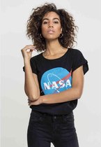 Urban Classics NASA Dames Tshirt -XS- NASA Insignia Zwart