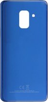 Achterkant met camera lens voor Geschikt voor Samsung Galaxy A8 Plus (2018) - Blauw