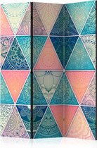 Kamerscherm - Scheidingswand - Vouwscherm - Oriental Triangles [Room Dividers] 135x172 - Artgeist Vouwscherm