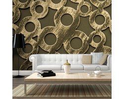 Fotobehang XXL - Ringen gemaakt van oude brons