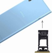 voor Sony Xperia XZs (Dual SIM-versie) SIM & Micro SD / SIM-kaartlade (goud)