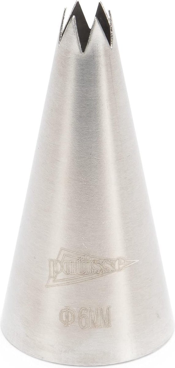 Spuitmondje rvs ster 6 mm