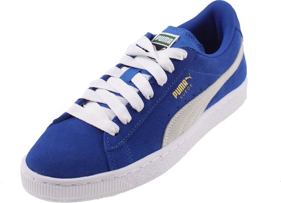 Puma Suede Sneakers - Maat 37.5 - Jongens - blauw/wit | bol.com