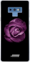 6F hoesje - geschikt voor Samsung Galaxy Note 9 -  Transparant TPU Case - Purple Rose #ffffff
