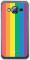 Samsung Galaxy J3 (2016) Hoesje Transparant TPU Case - #LGBT #ffffff