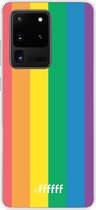 Samsung Galaxy S20 Ultra Hoesje Transparant TPU Case - #LGBT #ffffff