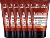 L’Oréal Paris Men Expert Barber Club BarberClub Exfoliërende Baard & Gezichtsscrub - 6 x 100 ml - Gezichtsreiniger tegen ingegroeide haren