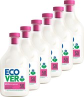 Ecover Wasverzachter Voordeelverpakking 6 x 1,5L - Verzacht & Verzorgt - Appelbloesem & Amandel Geur