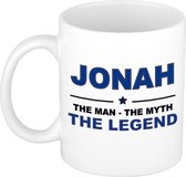 Jonah The man, The myth the legend cadeau koffie mok / thee beker 300 ml