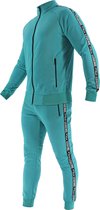 Trainingspak Kids/Volwassenen Turqoise Slimfit Polyester 128