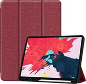 Tablet hoes geschikt voor iPad Pro 12.9 (2020) - Cowboy Cover Book Case - Donker Rood