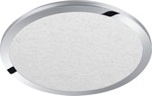LED Plafondlamp - Badkamerlamp - Trion Ceaniry - Opbouw Rond 30W - Spatwaterdicht IP44 - Dimbaar - Warm Wit 3000K - Glans Chroom - BSE