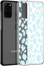 iMoshion Design voor de Samsung Galaxy S20 Plus hoesje - Luipaard - Blauw