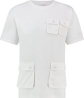 Purewhite -  Heren Slim Fit   T-shirt  - Wit - Maat L