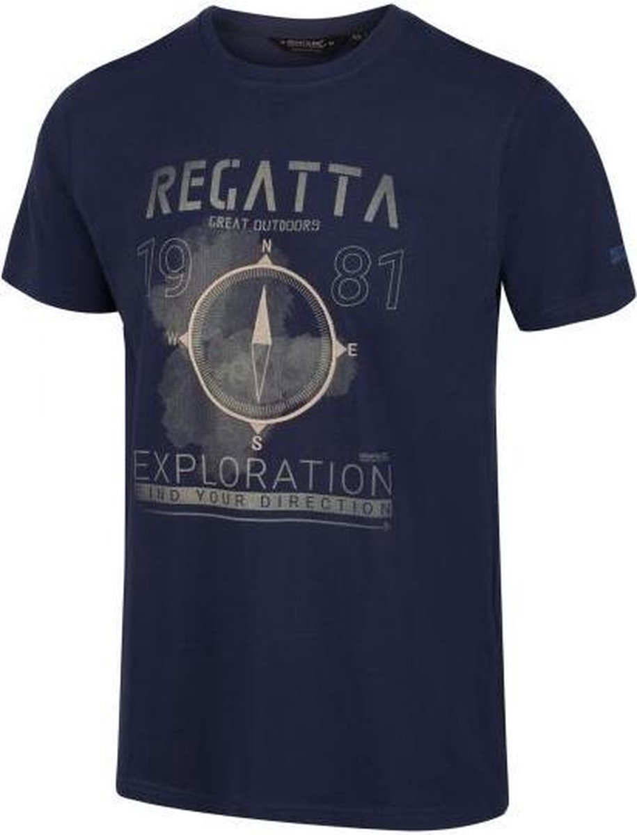 Regatta - Men's Cline IV Graphic T-Shirt - Outdoorshirt - Mannen - Maat XXXL - Blauw