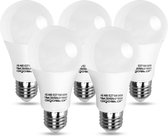 Aigostar LED lamp 5 stuks - A5 A60 15W, E27 fitting, daglicht 6400K