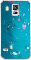 Samsung Galaxy S5 Hoesje Transparant TPU Case - Confetti #ffffff