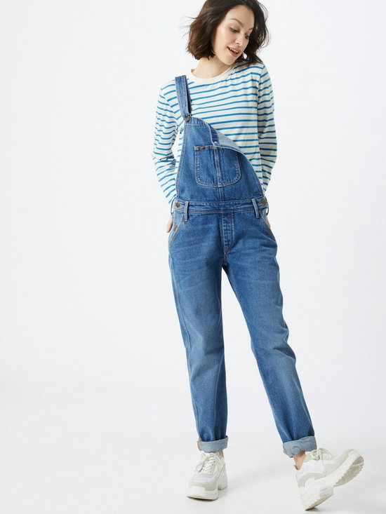 Lee tuinbroek jeans bib Blauw Denim-xs | bol