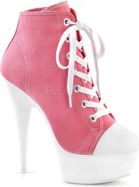 Pleaser Enkellaars -42 Shoes- DELIGHT-600SK-02 US 12 Roze