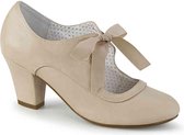 Pin Up Couture Pumps -38 Shoes- WIGGLE-32 US 8 Beige