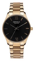 Orphelia Fashion Mens Analogue Watch Oxford Stainless steel Gold