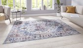 Oosters vloerkleed Tabriz Dewena - blauw 200x290 cm