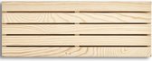 2x Houten pannen/ovenschaal onderzetters pallet vorm rechthoek 40 x 15 cm - Zeller - Keukenbenodigdheden - Kookbenodigdheden - Pannen/schalen onderzetters van hout
