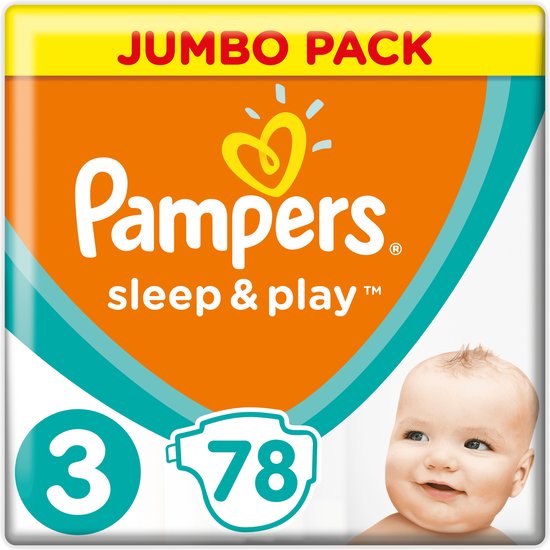 Pampers Baby Luiers - Sleep & Play - Maat 3 - 78 Stuks