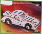 Tom Legpuzzel Porsche Junior 21 X 17 Cm Hout Blauw/wit 23 Stukjes