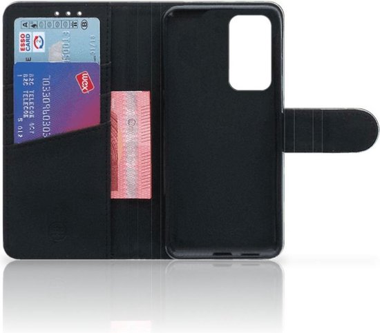 Portefeuille Huawei P40 Housse avec Fermeture magnétique Camouflage Foncé