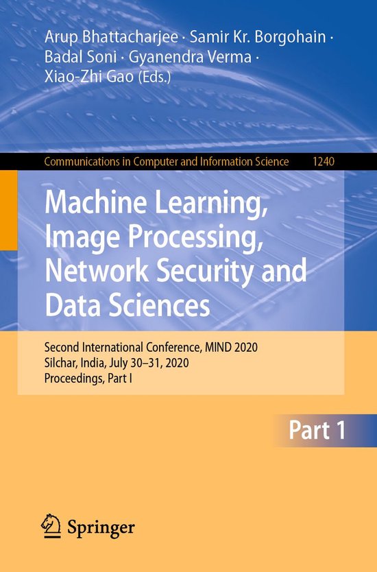 Foto: Communications in computer and information science 1240 machine learning image processing network security and data sciences