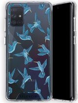 Selencia Zarya Fashion Extra Beschermende Backcover Samsung Galaxy A71 hoesje - Birds