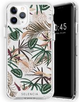Selencia Zarya Fashion Extra Beschermende Backcover iPhone 11 Pro hoesje - Jungle Leaves