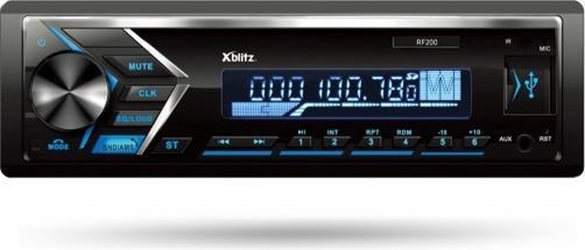 Xblitz RF200 radio Auto Digitaal Zwart