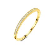 Twice As Nice Ring in 18kt verguld zilver, eternity ring, 20 zirkonia  52