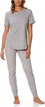 Mey Pyjama korte mouw Dames 14074 - Grijs 519 hell graumelange Dames - 44