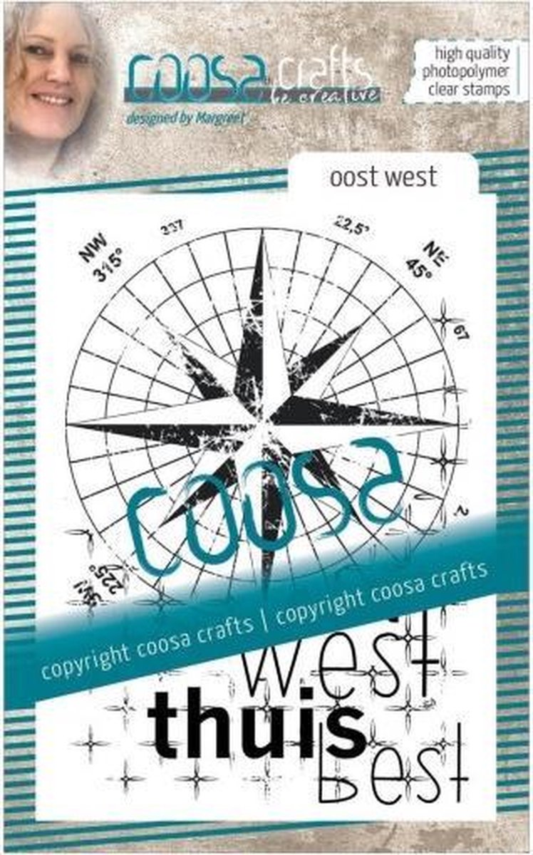 COOSA Crafts • Clear stempel #8 Oost-West (NE)