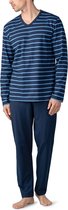 Mey Tweedelige Lange Pyjama Heren 11281 - 56 - Blauw